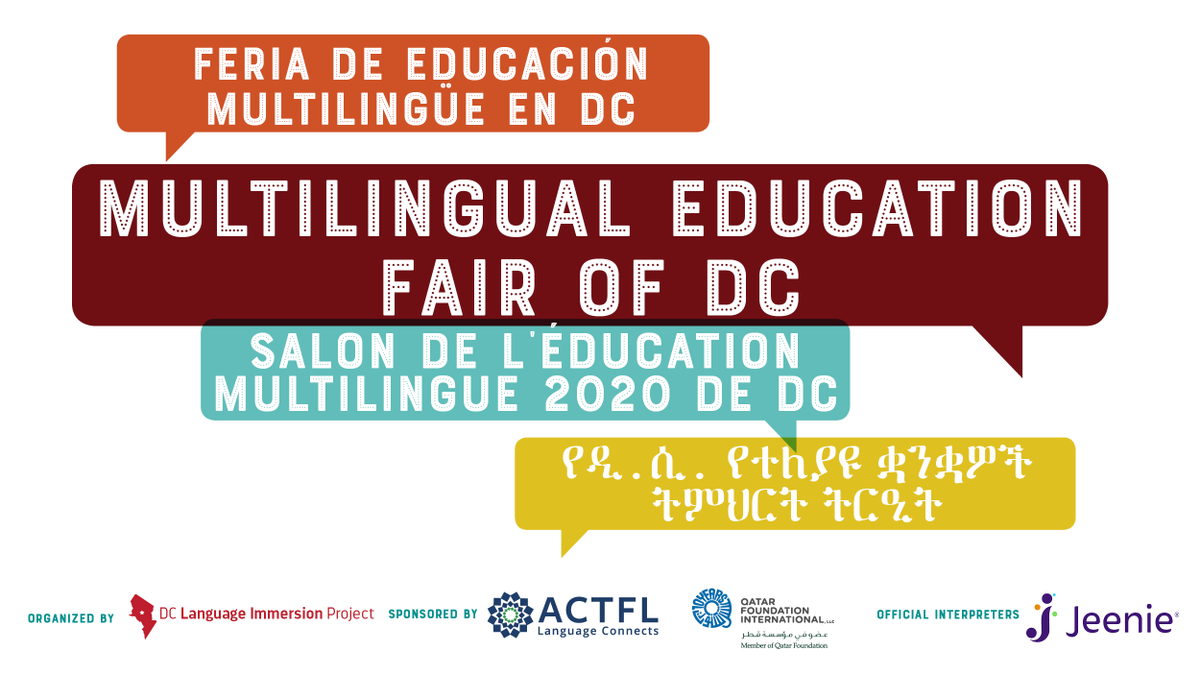 DCHumanRights's tweet photo. What can you do with your bilingual skills? Come and meet 7 school districts and other amazing organizations, from intelligence to finance, looking for people just like you! Tomorrow, 1/25 10am-3pm.
https://t.co/JcD1lfZeXZ
#MultilingualDC #MEF20 https://t.co/4kqubMYcPN
