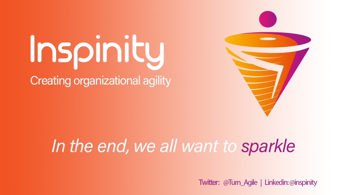 Turn_Agile's tweet photo. Focus. Unleash organisational agility now! Agile start-up Inspinity launches enterprise-scale transformation concept. » https://t.co/YKgya4rJfK
#agile #AgileTransformation #TimeToTurn #Inspinity cc: @Sparkling_Agile @Agile_Hero @Change_Officer @AgileChallenger https://t.co/xl5ZkKsbpb