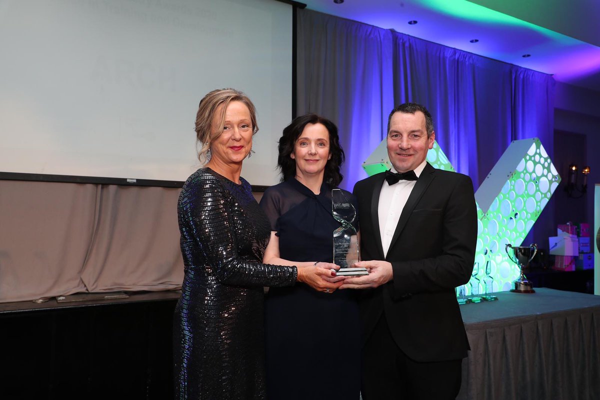 #irishwindawards 'Excellence in Training and Development’ was sponsored by <a href="/GTSkillnet/">Green Tech Skillnet</a> and hotly contested. Lots of anticipation here, but the winner is …. ARCH <a href="/conorsphotos/">conorsphotos</a>