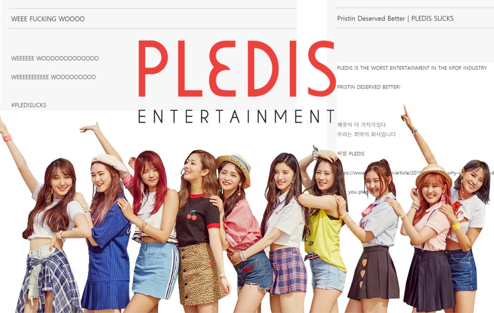 allkillkpop's tweet photo. Parece que um fã um tanto decepcionado com a Pledis acabou hackeando a página da agência e colocando alguns pensamentos sobre a empresa🧐https://t.co/XwOOGjYCDS https://t.co/zIh5N8ZswY