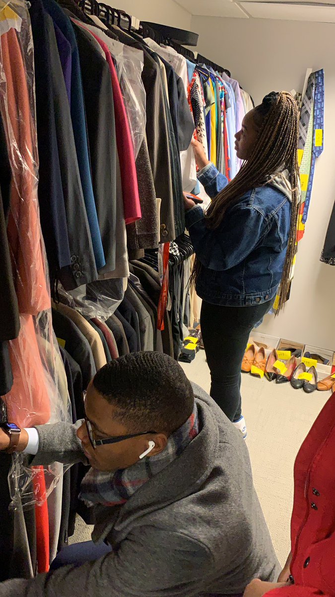 PantherCareer's tweet photo. The Career Closet is NOW OPEN! Visit our office Monday through Friday from 11 a.m. to 3 p.m. to add professional clothing to your wardrobe for FREE! Thank you to all the students who came by yesterday to preview the closet! 😬👍🏾 #StateYourPath #GSUCareerCloset https://t.co/OED2KvNAiw