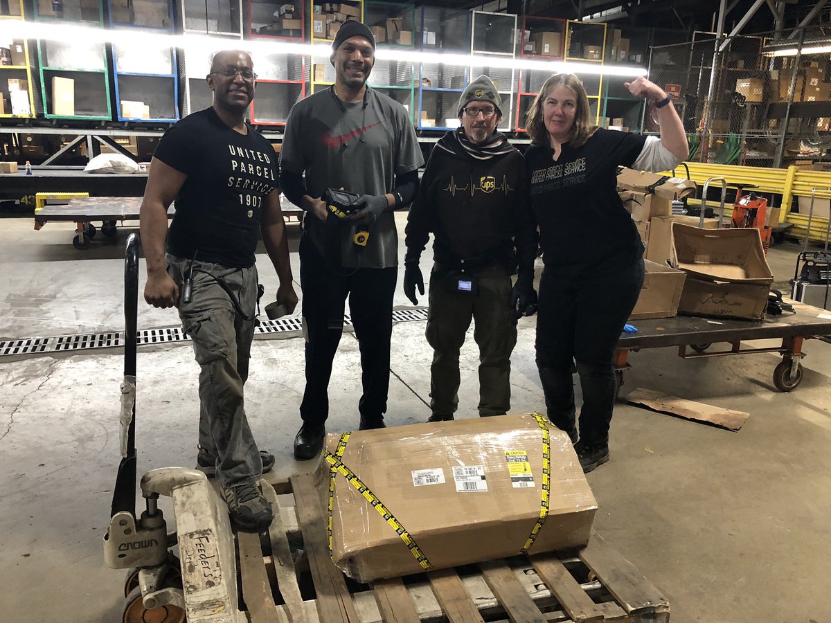 Another Great Job by another Great group of UPSers!  Safely taking care of a customers oversized package! Great Job Team!