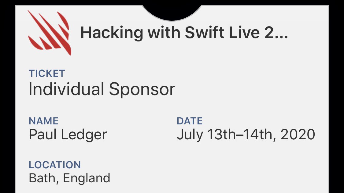 Flexicoder's tweet image. Looking forward to this ⁦@twostraws⁩ #hackingwithswiftlive
