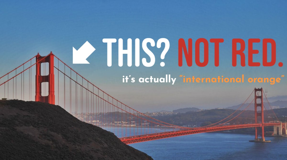 #SanFrancisco is one of our most frequent locations to do Spousetivities. It's the famous home of the Golden Gate Bridge, but did you know the bridge actually isn't red? Its official color is "international orange". #SpousetivitiesTrivia #WeirdFacts