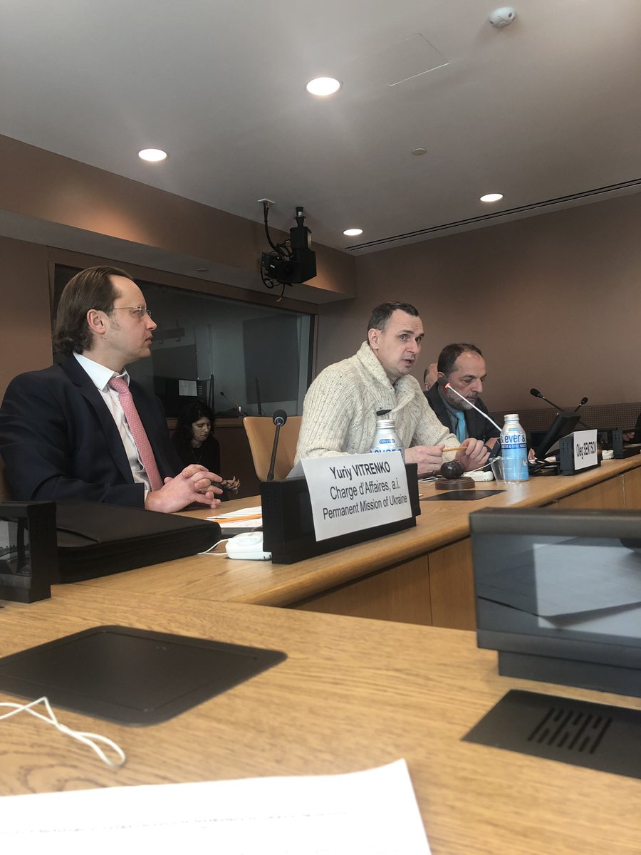 AudraPlepyte's tweet image. Frank discussion w/ Sakharov Prize laureate #OlegSentsov on worrisome and deteriorating situation in #Crimea – international community &amp;amp; #UN should remain seized on this matter.
 
I reiterated #Lithuania’s full support to #Ukraine and its cause.
 
#CrimeaisUkraine
#HumanRights