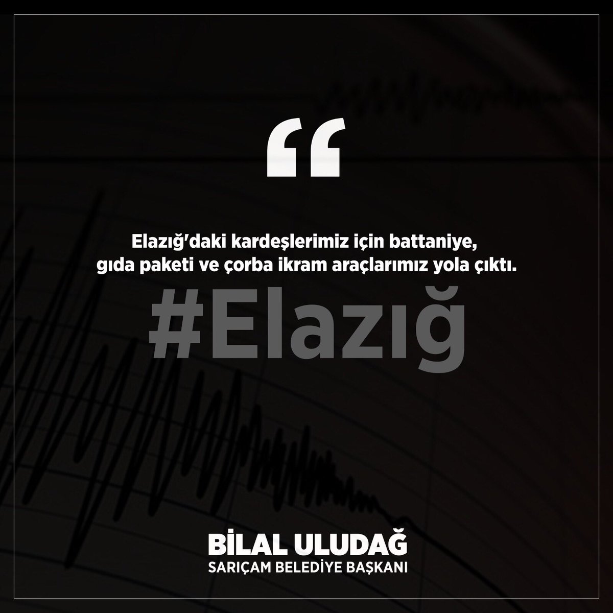 avbilaluludag's tweet photo. #Elazığ'daki kardeşlerimiz için battaniye, gıda paketi ve çorba ikram araçlarımız yola çıktı.

Geçmiş olsun #Elazığ... https://t.co/I0j5sVd3gu