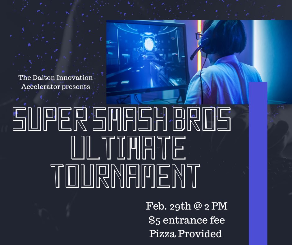 pitchdia's tweet photo. Calling out to all the nerds!! On Feb. 29th the DIA is hosting a Super Smash Bros Ultimate Tournament and we’d love to see you there 🎮🎮🎮 https://t.co/nvcT9TMkki