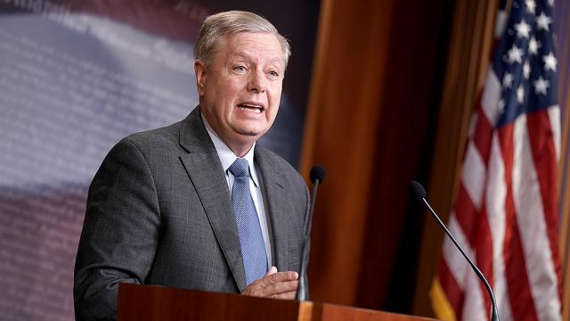 thehill's tweet photo. NEW: Graham vows Biden, Ukraine probe after impeachment trial https://t.co/Z2nNPjVTbW https://t.co/wnXaHkaxoR