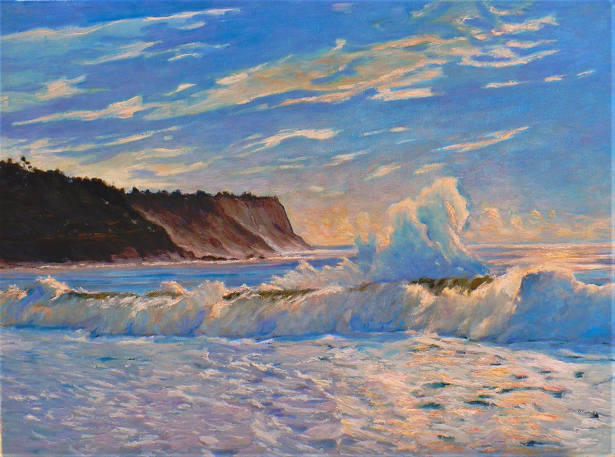 HT_Grill's tweet image. ⁞⁝✦⁞⁚𖣊⁚⁞✦⁝⁞ Another beautiful painting by @francisazzopardi "Hot &amp;amp; Humid Bluff Cove" Original oil, in Redondo Beach, California. ☙𒁯➶⋆😍 ⋆➶𒁯❧ #HTGrill #IrishForAll #redondobeach #beachlife #california|| 🖌️🎨