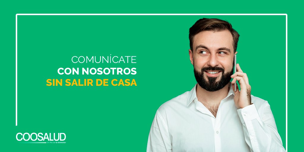 Coosalud_'s tweet photo. Si tienes comentarios, además de nuestras redes sociales, también te puedes comunicar con nosotros gratis al #922 desde tu celular, a la línea fija 018000515611 o llenando este formulario https://t.co/KvfOjjb4pi de nuestra página web.

En Coosalud escuchamos a nuestros afiliados. https://t.co/dtPCLzP0S7