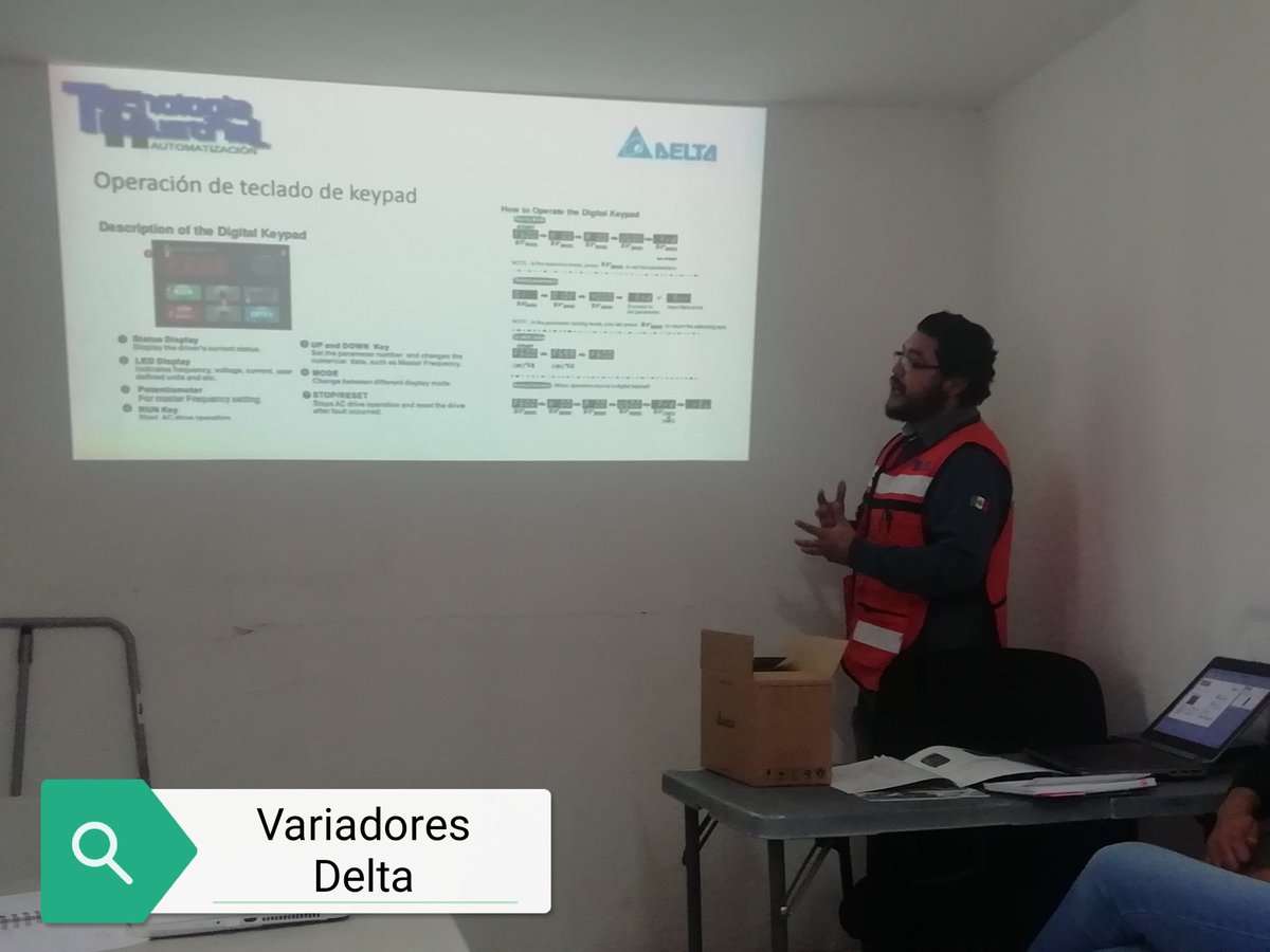 #TeamTi nos seguimos capacitando
Hoy tocó Variadores Delta.
Somos #DistribuidoresAutorizados
#DeltaElectronics