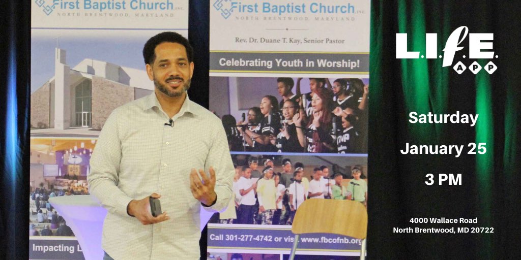 FBCNB4000's tweet photo. LIFE App is happening tomorrow at 3 PM!  @PastorDuaneKay will continue the sermon series called "Purpose: Why Am I Here?".  Stop by after running your weekend errands and worship with us! 
#FBCNB #LIFEApp #ImpactingLives #GrowingDisciples https://t.co/0TpTKZJf9E