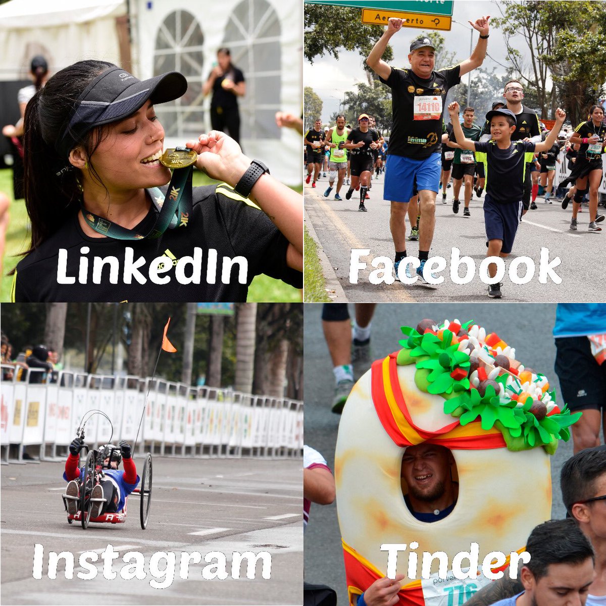 mediamaratonbog's tweet photo. La mmB también participa en el #DollyPartonChallenge 😂
¿Con cual red te sientes más identificado?
.
.
.
.
.
.
.
.
.
.
.
#mmB #mmB2020 #mediamaratonbogota #mediamaratondebogota #ElPoderdeLlegar #Bogota #InformativoViernesmmB #running #run #marathon #workout #runner #Bogotá https://t.co/AeR3h4GhN5