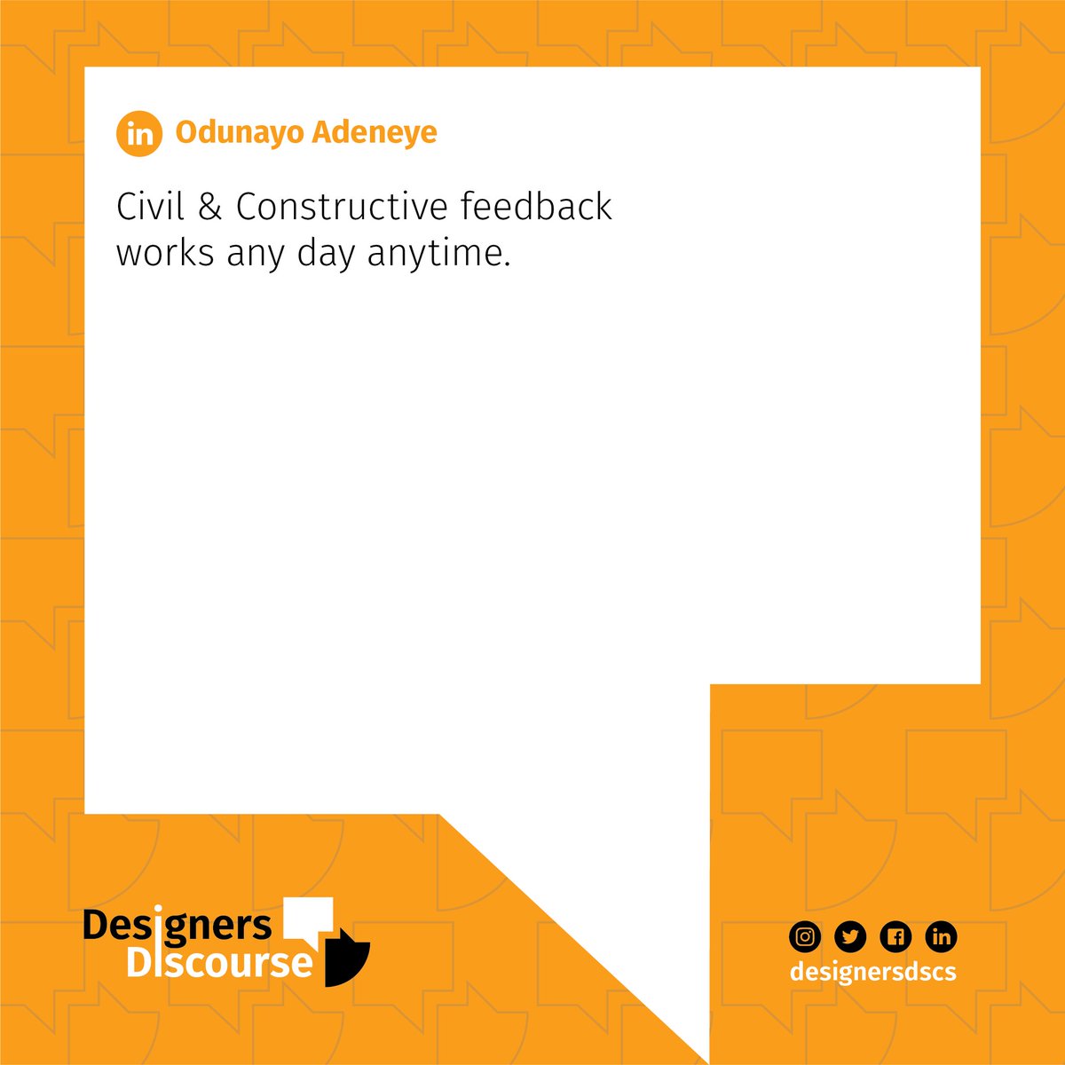 designersdscs's tweet photo. #designersdscs #discoveryourtruth #designconversation #designdialogue #designdiscourse #designdebate #nigeriandesigncommunity #designersinnigeria #nigeriandesigners #nigeriandesignindustry #givingfeedback #brashorcivil #illogicalorlogical #rudeorpolite #demeaningoruplifting https://t.co/BucUSZJooM