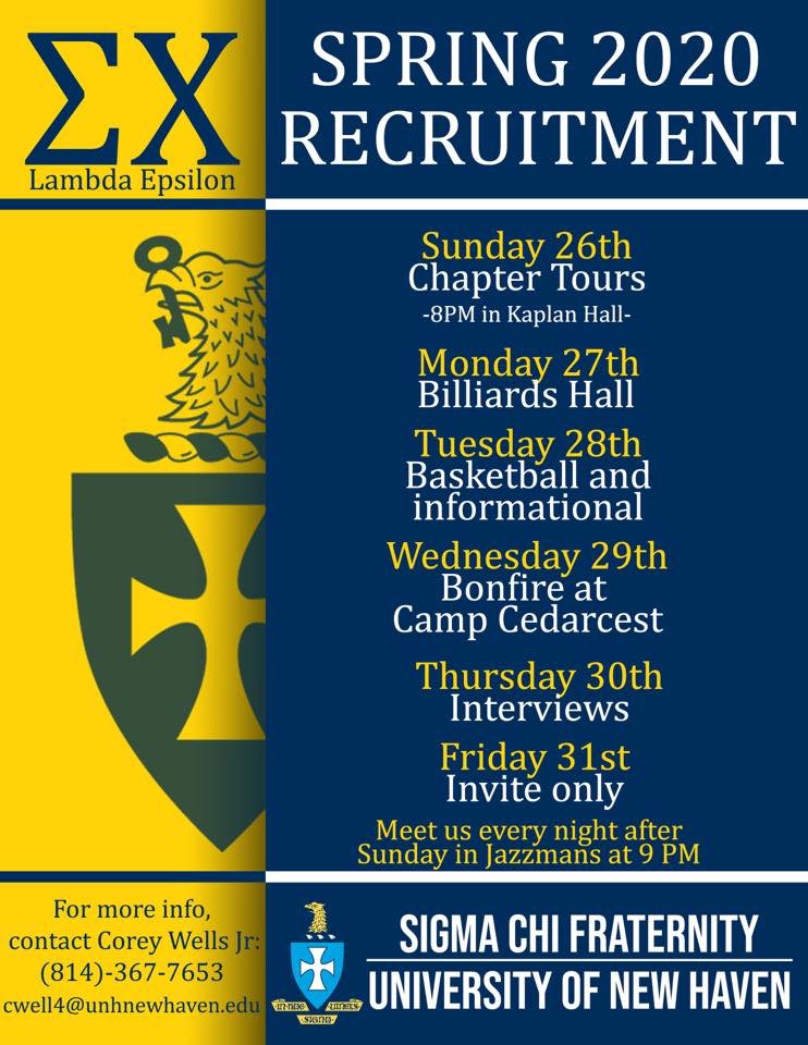 Here’s our Spring 2020 Recruitment flyer, feel free to reach out with any questions!