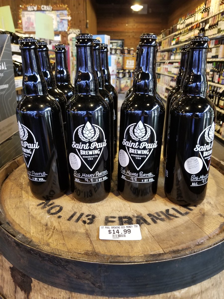 Liquor Barrel 7th St (@liquorbarrel7th) on Twitter photo <a href="/stpbrewing/">Saint Paul Brewing</a> Big Money Porter is finally available! This bad boy was aged in the same barrel our Jefferson's Reserve store pick came out of, so we're super excited to try it and you should be too!! #barrelagedisbetter #drinklocalbeer🍺 <a href="/stpbrewing/">Saint Paul Brewing</a> Big Money Porter is finally available! This bad boy was aged in the same barrel our Jefferson's Reserve store pick came out of, so we're super excited to try it and you should be too!! #barrelagedisbetter #drinklocalbeer🍺