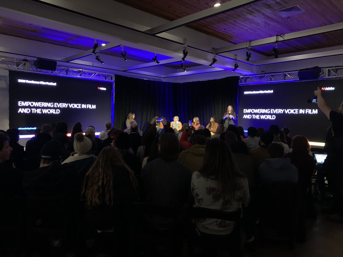 jbucktales's tweet photo. At the Adobe/Sundance panel on Empowering Every Voice in Film and the World. Really interesting perspectives, especially on specific considerations marginalized voices have when editing their films #CreativityForAll https://t.co/FUhRzfXjK0