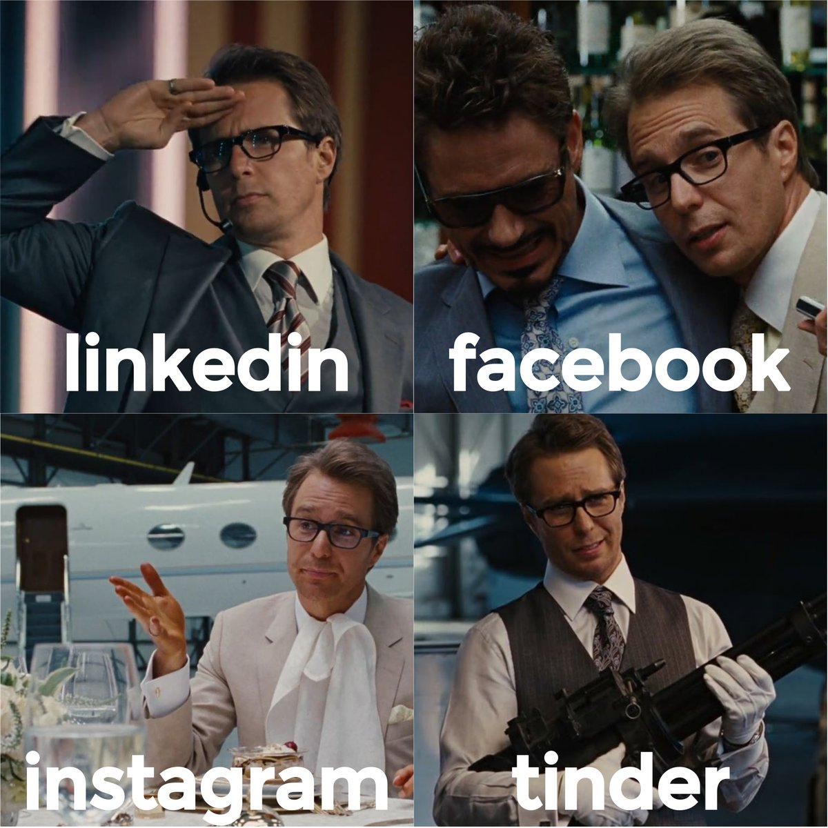 NandovMovies's tweet photo. These are the Cubans, baby.
#dollypartonchallenge #justinhammer #marvel https://t.co/dd2nogpA9x
