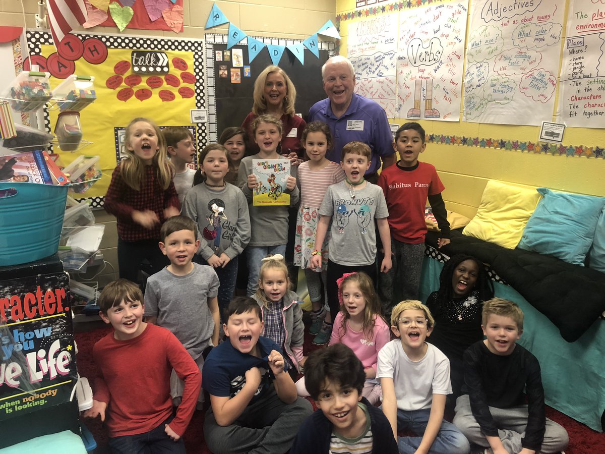 I had fun sharing my mom with my students today as a special mystery reader. #bluffparkisthegreatestschool <a href="/BluffParkElem/">Bluff Park Elem</a>