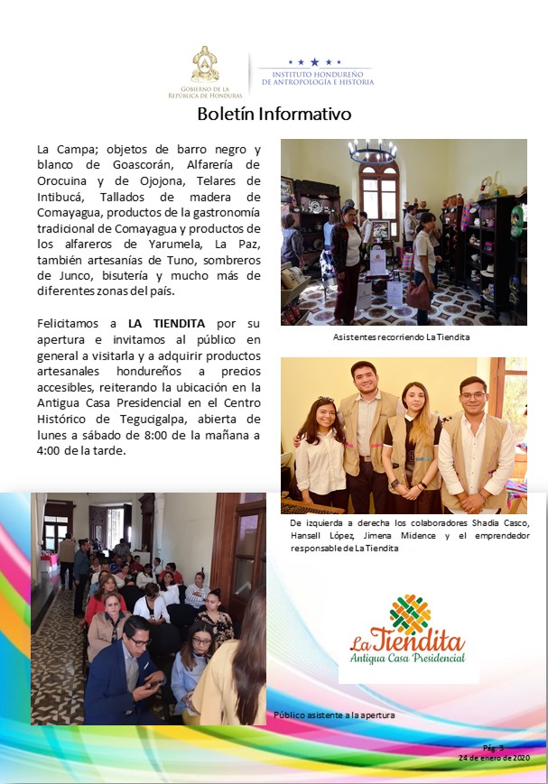 ihahhn's tweet photo. IHAH CUENTA CON NUEVO CONCEPTO PARA LA PROMOCIÓN Y VENTA DE ARTESANÍA DE TRADICIÓN LENCA EN "LA TIENDITA" DE ANTIGUA CASA PRESIDENCIAL. https://t.co/iJd80coqRX