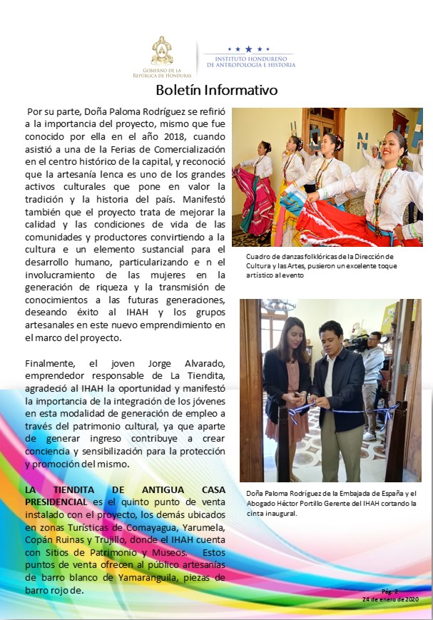 ihahhn's tweet photo. IHAH CUENTA CON NUEVO CONCEPTO PARA LA PROMOCIÓN Y VENTA DE ARTESANÍA DE TRADICIÓN LENCA EN "LA TIENDITA" DE ANTIGUA CASA PRESIDENCIAL. https://t.co/iJd80coqRX