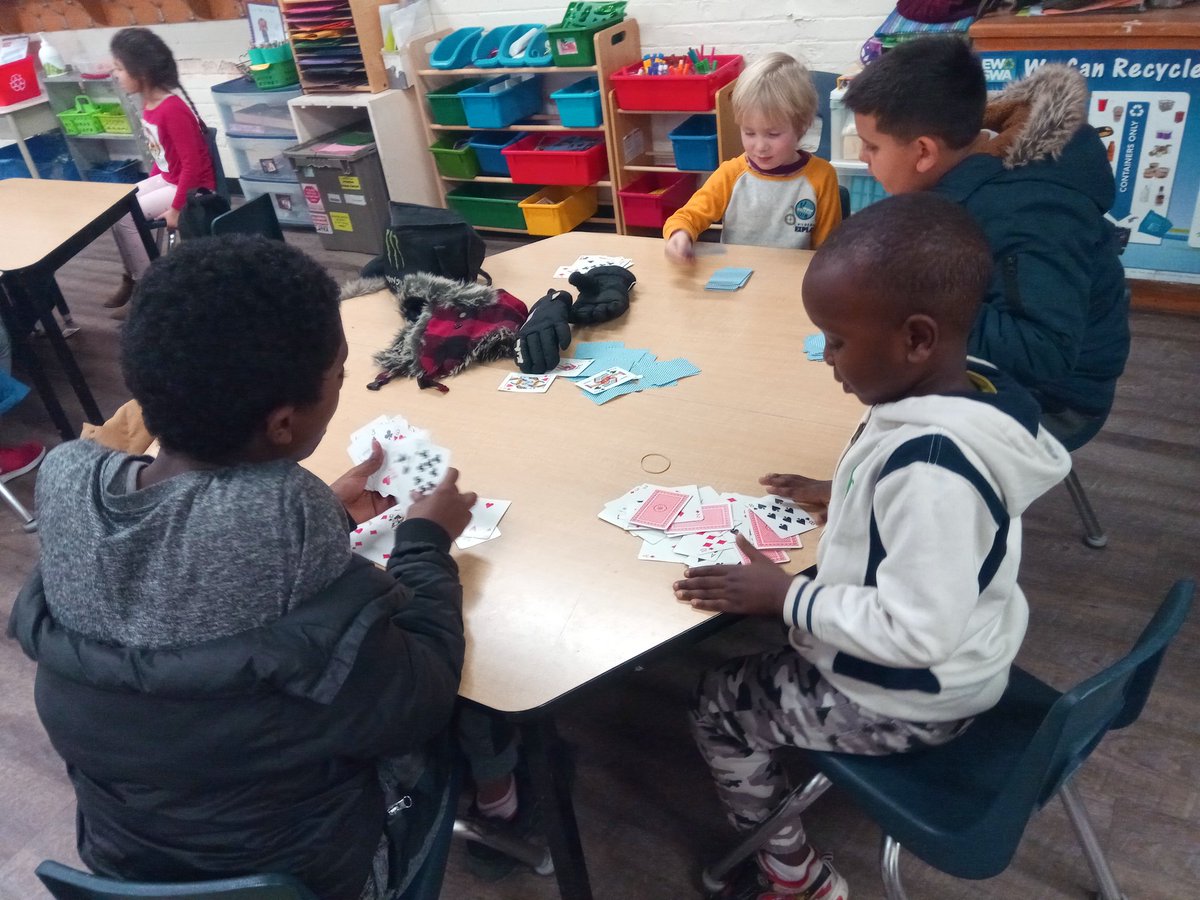 MrsMAlford's tweet photo. Today our Buddies from @MsEngelmann's class taught us how to play Go Fish https://t.co/Xkb6UxwT6k