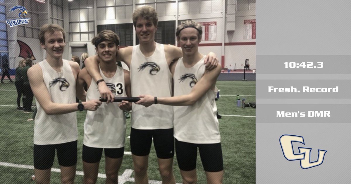 CornerstoneXCTF's tweet photo. 🚨FRESHMAN RECORD ALERT🚨

This quarter of ⁦@ColtenCovington⁩, Vruggink, Pohl, and Oudbier break the former record set in 2018!

10:42.30! https://t.co/0MFpEypBJa