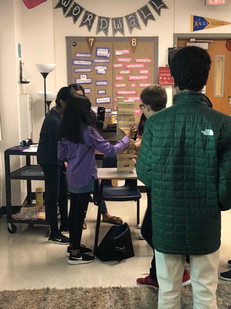 hillhollly's tweet photo. It’s an intense game of Gene-ga in #KMS_GTScience as we review our Genetics unit. @Killian_MS https://t.co/b5fThZK8e0