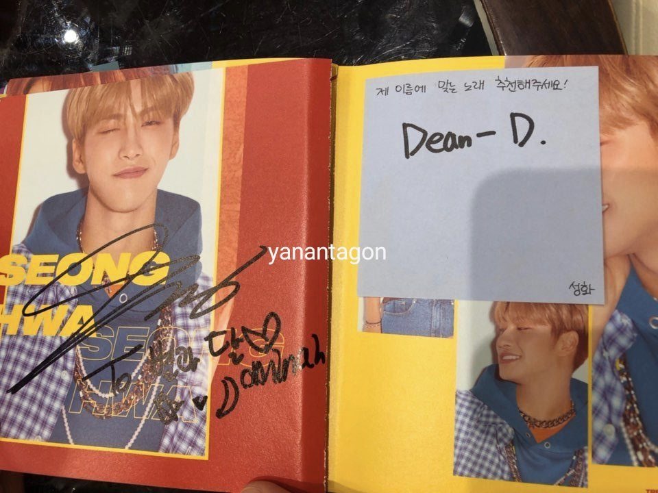Seonghwa recommended Dean’s D / Half Moon 