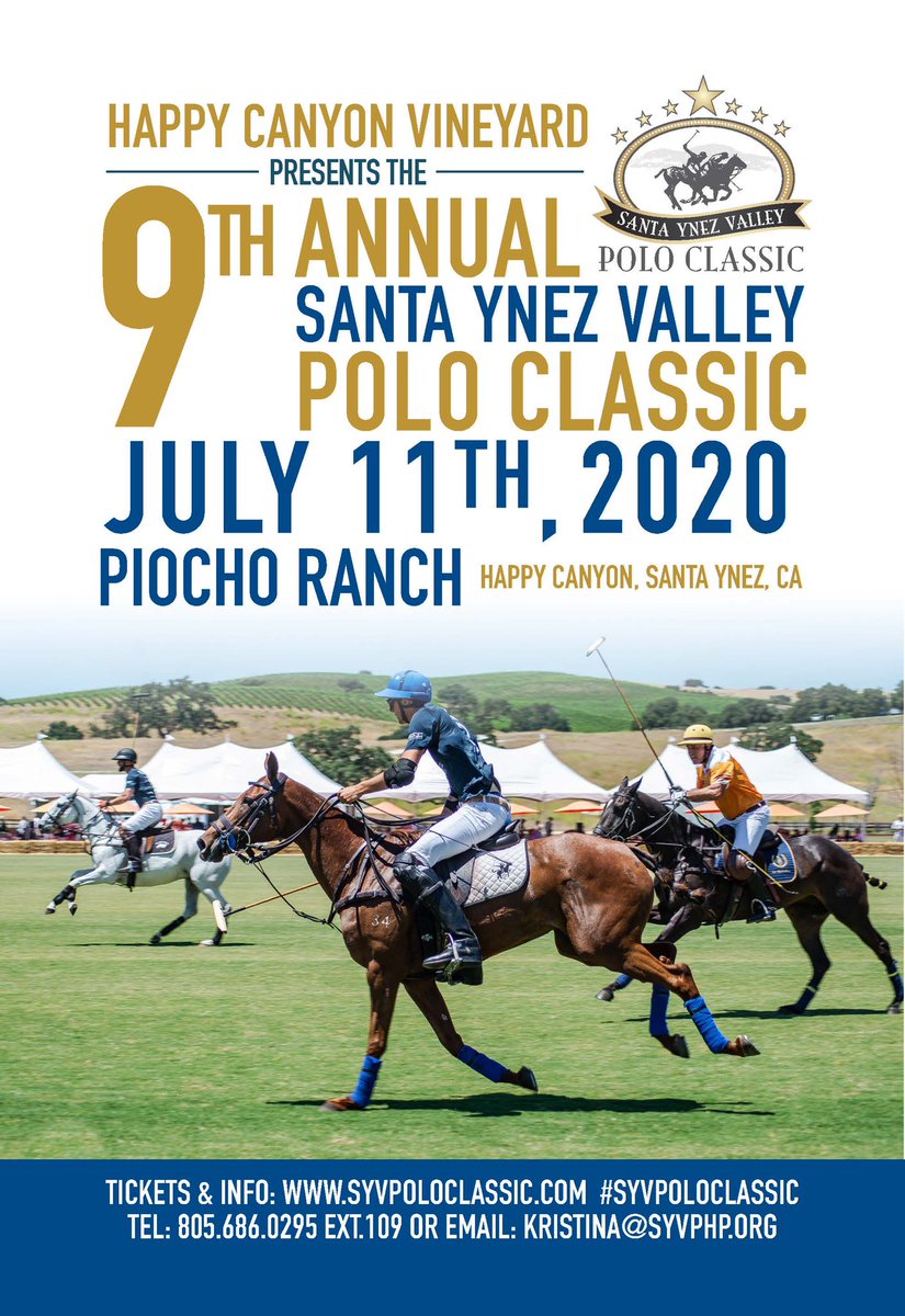 PHPpolo's tweet image. Save the date! On July 11 the SYV Polo Classic returns to Piocho Ranch @HappyCanyonVine Tickets and more info available soon!