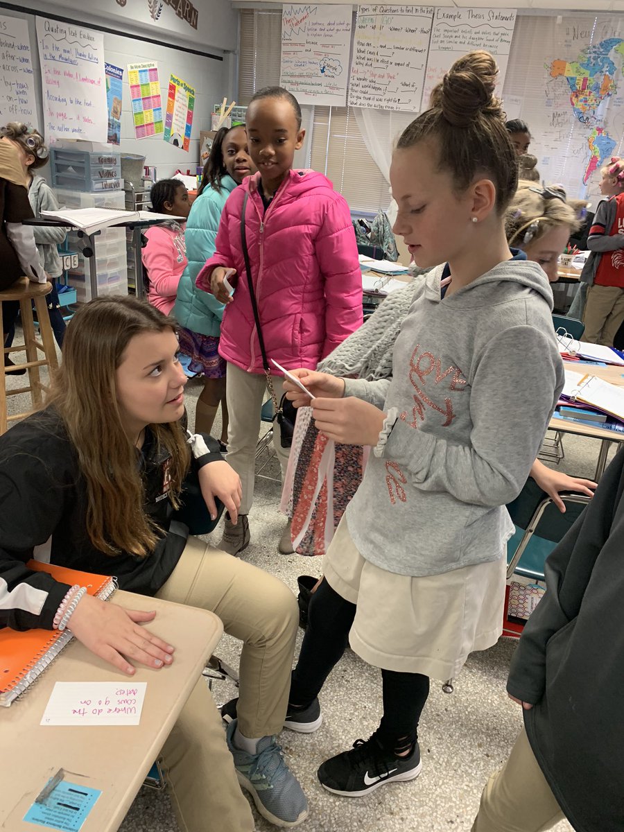 missvlahos5th's tweet photo. Today we told each other jokes to begin understanding word play, while in our 100 year old getup. I was asked why I had so many corny dad jokes 😂 #100daysofschool #Wordplay #Cornydadjokes @WitWisdomELA https://t.co/kxQIRtKf5j