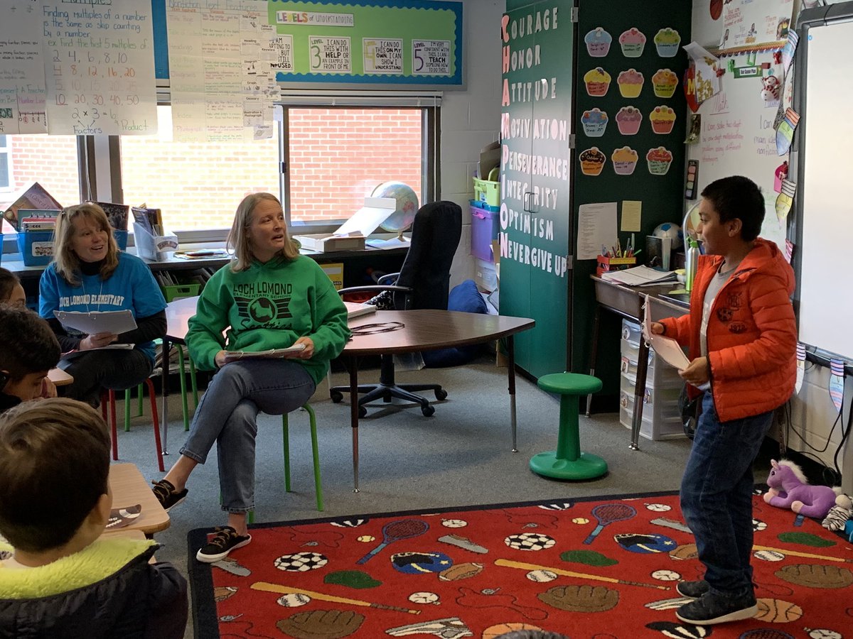 JimenezChamps's tweet photo. We invited our loving principals to our room today to listen to what we think they do all day as principals 💚 #HappyPrincipalAppreciationWeek @KimWerle @GreeneLLES https://t.co/8Q9lzc3lRL