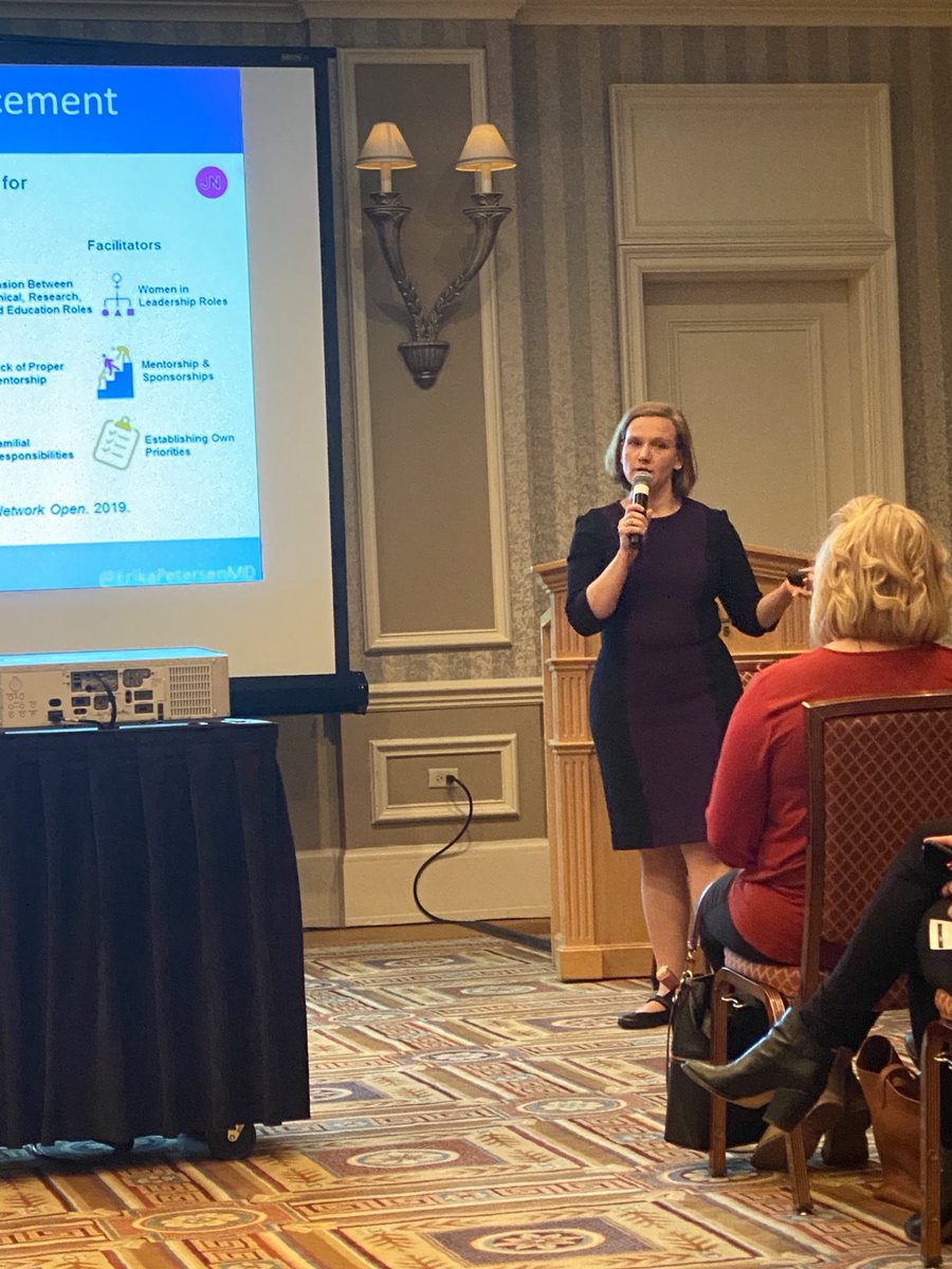 NarouzeMD's tweet photo. Standing room only for #WIN women in #neuromodulation at #NANS2020.
Keynote speaker @ErikaPetersenMD talking about #SoMe impact. 
Thanks for mentioning my #ASRAFALL19 tweets among impactful tweets with other tweets from  @EMARIANOMD @DrJGoree @JulieSilverMD https://t.co/F5uJpdtcTG
