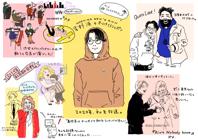 2020年初めての
生放送ラジオ。

そもそもこれを
描くつもりだった。

お休み満喫出来たようで
なにより。

#星野源
#星野源ANN 
#genhoshino 
