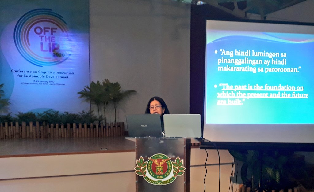 Lost Padilla Espenido reminds the roots of futures and cognitive innovation - senior wisdom in the society. 
#OTLip20 #ColLaboratoire20