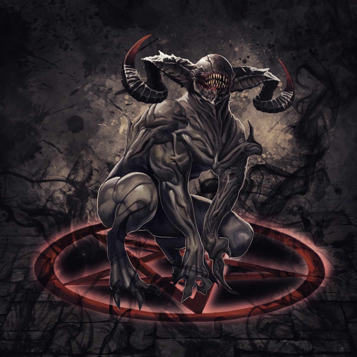 EjectedPlanet's tweet photo. More #creatuanary in #LegendsWillFall! On reveal this Demon curses you, but gives a great reward for defeating it!

#creatuanary2020 #boardgames #indiedev #indiegame https://t.co/QZC3ZSBGDX