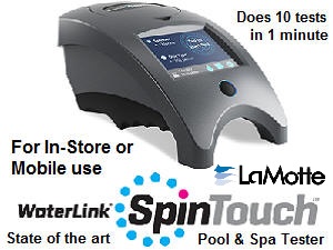 Need to test Pool or Spa water for salt? The WaterLink SpinTouch Labs are the best salt testers ever made. Why? Because using a single 3-ml water sample, it does the salt test and all the other tests, in just 1-minute.  A printout too!!!  askalanaquestion.com/water_testing_…