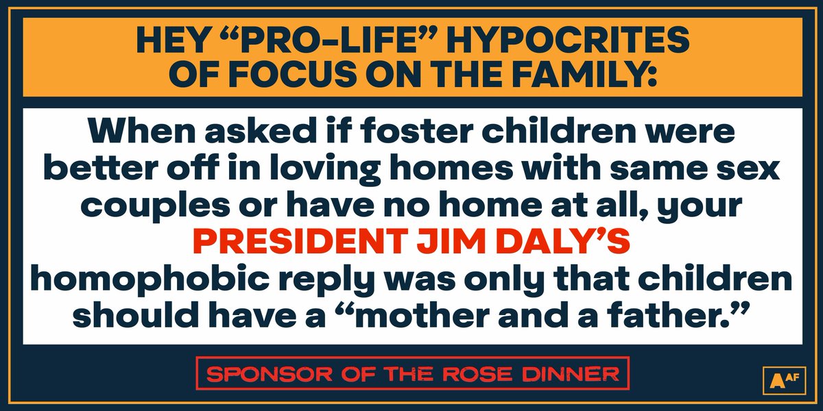 AbortionCare's tweet photo. Homophobic "pro-life" hypocrites would rather foster children have no home at all than live in loving same-sex households. #RoeStaysYouGo #RoseDinner https://t.co/1yyD3CpZvT