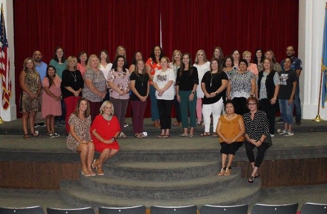 AlphaPlusEdu's tweet photo. What a wonderful day for Hollis Elementary Principal, Amy Estes, and staff. The Hollis school board was so proud of the schools achievement in going up a letter grade on the report card, they awarded them a proclamation! Well done Hollis! #APlusSchool #WayToAnA https://t.co/XEkvfWDGSI