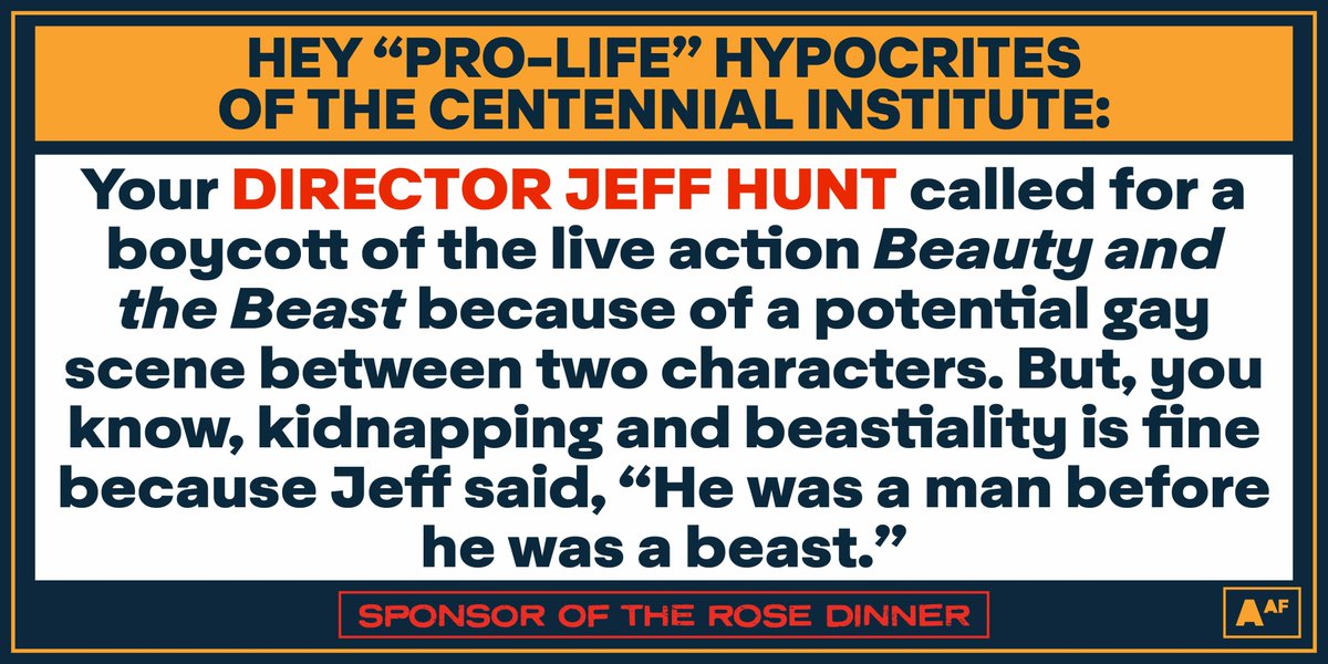 snaser14's tweet photo. Relax, it was Disney's brand of "representation," so it was basically non-existent. Centennial Institute still has trash opinions though. #RoeStaysYouGo #RoseDinner https://t.co/ZWcgjI5rr5
