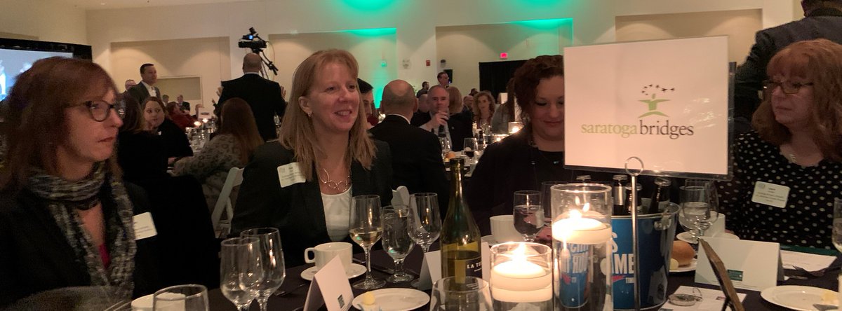 SaratogaBridges's tweet photo. What a wonderful evening several of us had at the Saratoga County Chamber of Commerce​ 102nd Annual Dinner.  Our sincere Congrats to John Munter, Sr., who was presented with the 2020 Joseph Dalton Community Service Award.
#SBStaff  #communityDifferenceMaker https://t.co/OewKYP0Q5m