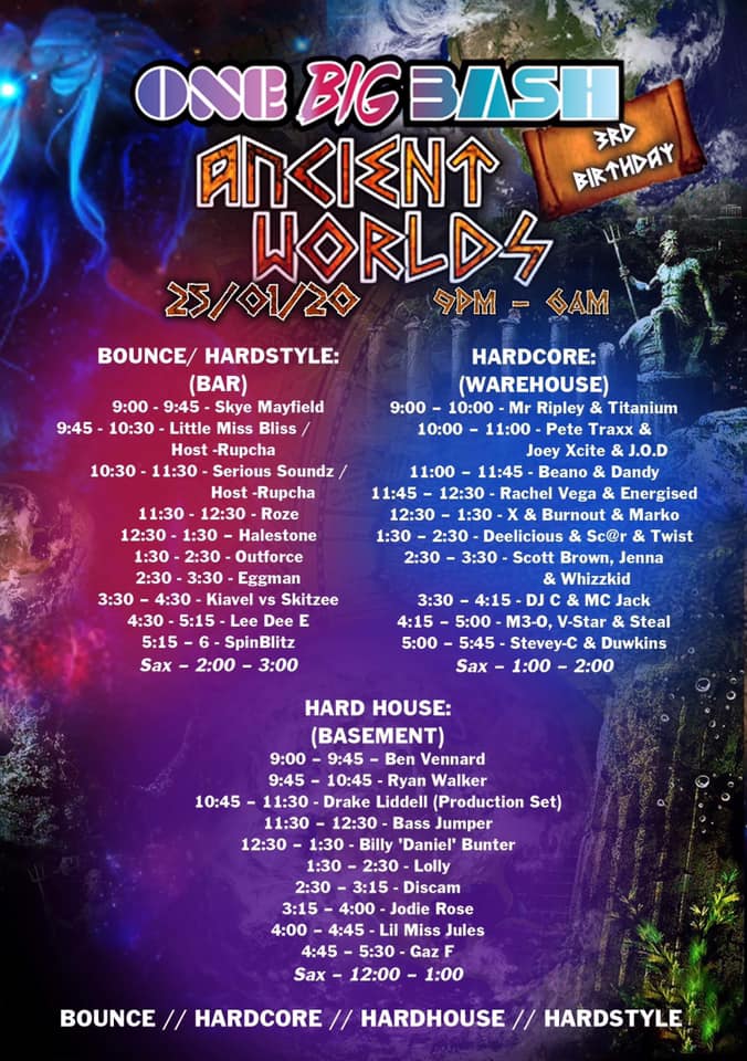 DJSpinblitz's tweet photo. Catch me down at Beaverworks in Leeds tomorrow for One Big Bash's Ancient World 3rd Birthday where I'll be playing a Hardstyle set! Hope to see y'all down there!
#Hardstyle #Hardcore #HardHouse #Bounce #Beaverworks #Leeds #OneBigBash #OBB #AncientWorlds #Birthday #Rave https://t.co/auP6g4V7fa