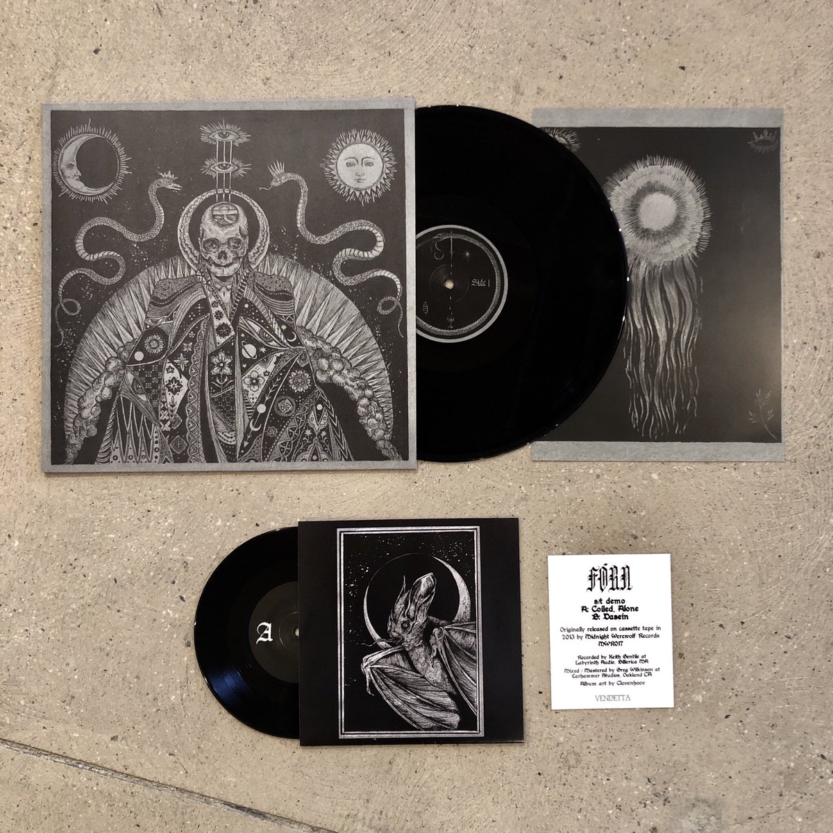 THE DEPARTURE OF CONSCIOUSNESS + S/T DEMO 7” EP - 2020 Deluxe Reissue Package - Available now.

US/CANADA - copies available on our webstore: forn.bigcartel.com
EUROPE - order directly from vendettarecords.bigcartel.com webstore

#FÓRN
#THEDEPARTUREOFCONSCIOUSNESS