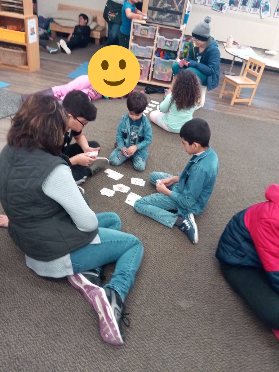 MrsMAlford's tweet photo. Today our Buddies from @MsEngelmann's class taught us how to play Go Fish https://t.co/cP6pawJrV9