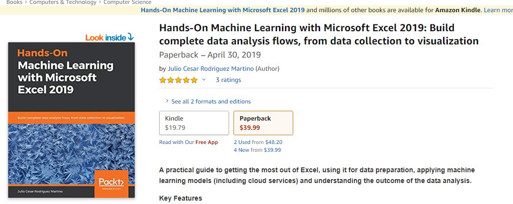 microsoft excel machine learning
