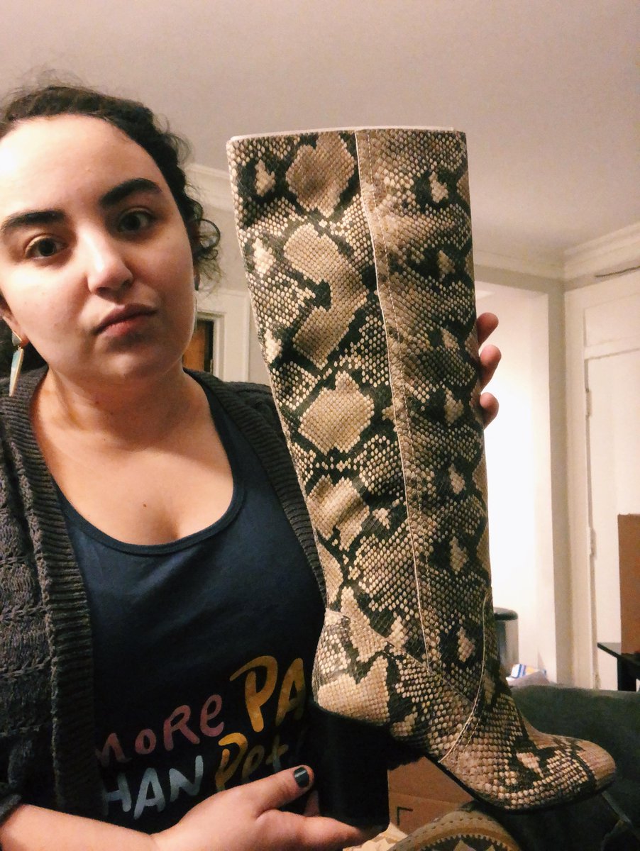 Do you hate snakes? Like really just heckin' hate snakes? Like you wish you had boots that look like snakes that you could use to step on snakes with? If so...be nicer to snakes, ok? Please, the snakes just want your love. They're being the best snakes they can be.