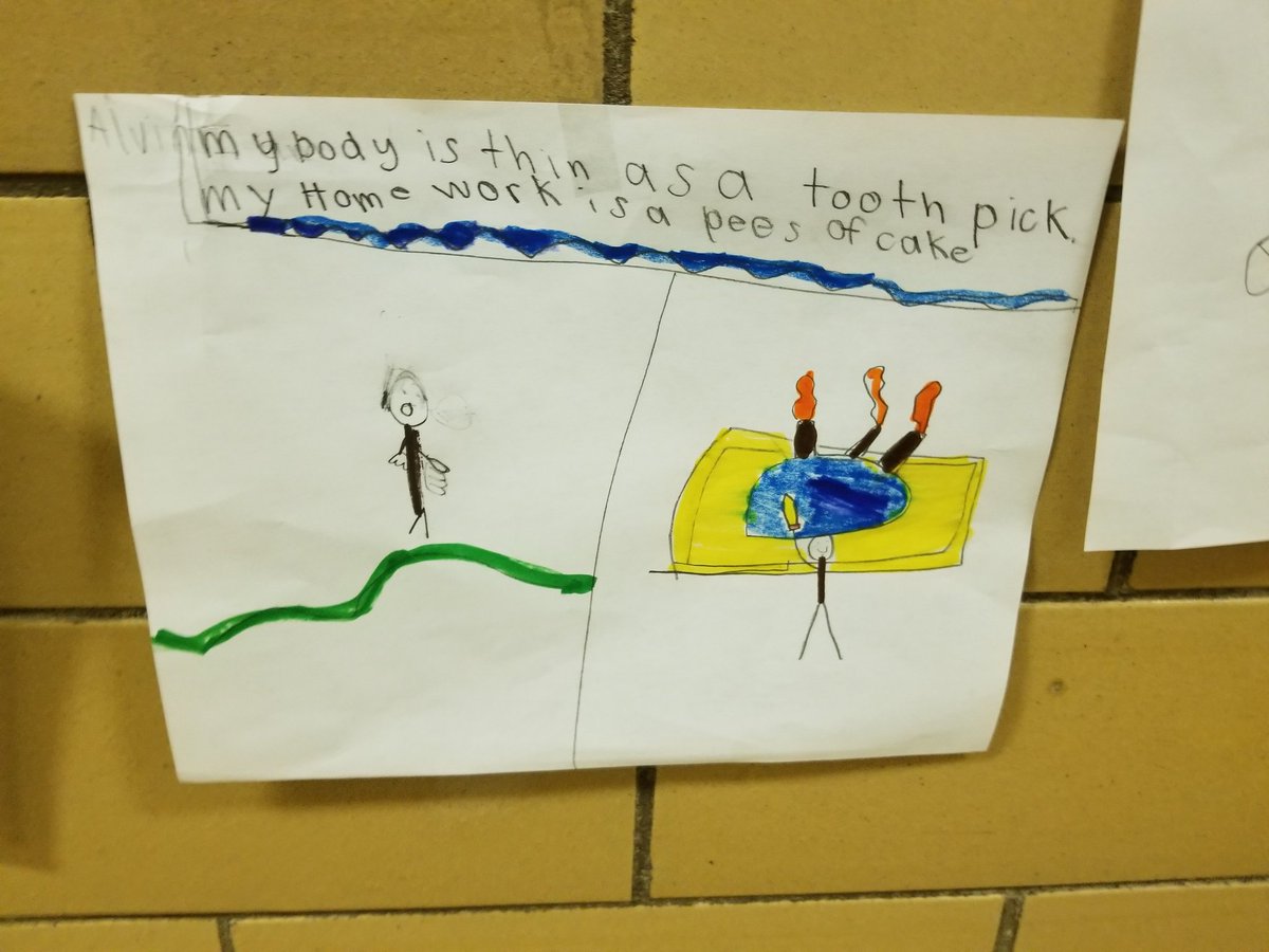Primary_plush's tweet photo. Figurative Language at its finest...
@Elar_LubbockISD 
@harwellelem 
#3rdgrade https://t.co/NoEyijIw9U