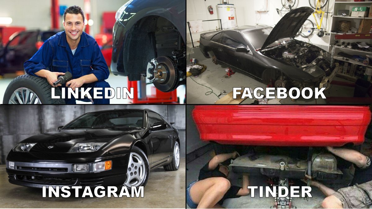 PicknPull's tweet photo. Real reason gearheads are on tinder, they're looking for a hand with their car. https://t.co/BV5w5fN6hG