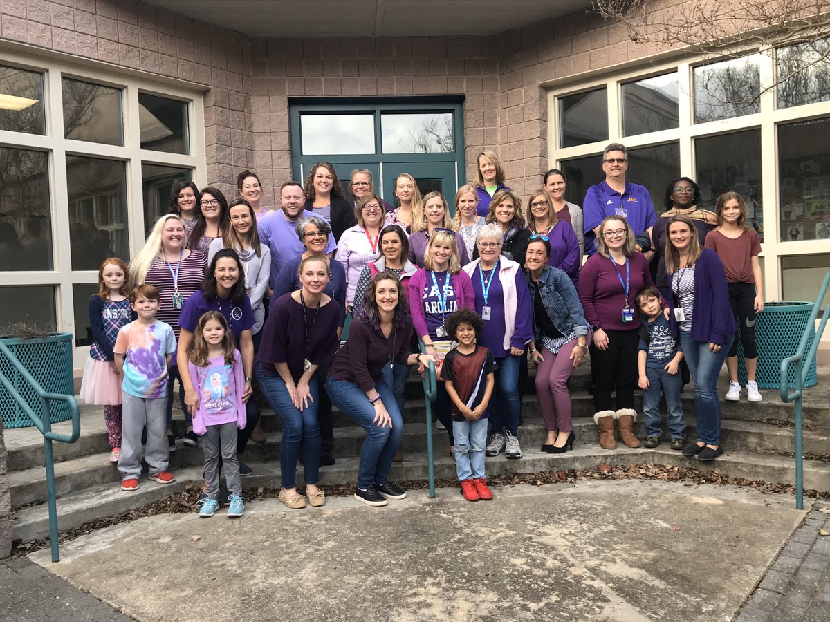 Celebrating #moebiussyndromeawarenessday with the <a href="/EastClaytonElem/">East Clayton Elem</a> Family. Missed a few in this pic but seeing our family support one of our own made me super happy and proud to be an #explorer!! 💗these people!! #ModeltheWay