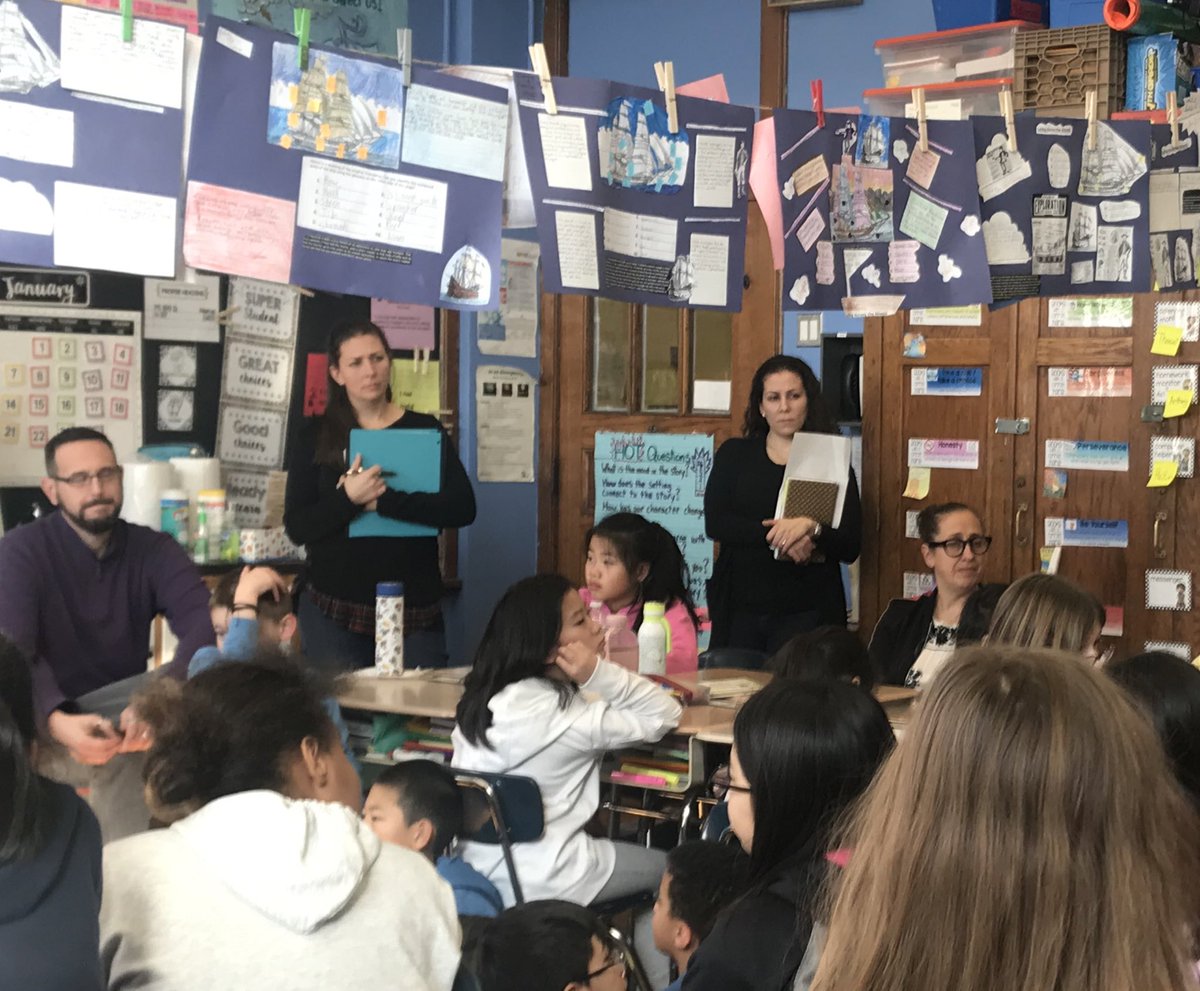 Myers221q's tweet photo. Another Powerful Day of Lifting the Level of Student Conversation with the Fabulous @amandalah and @TCRWP. I absolutely love this work we are doing- our teachers are extraordinary!  #proudlady #togetherisbetter @D26Team @PS159_Q @ps159q_pta https://t.co/jpCQrrbjta